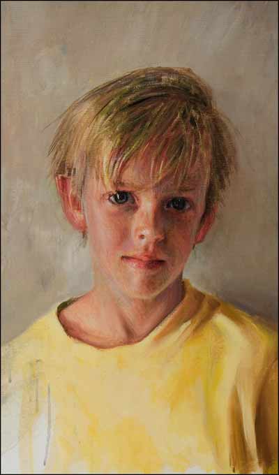 daily painting titled Portrait of a Young Boy