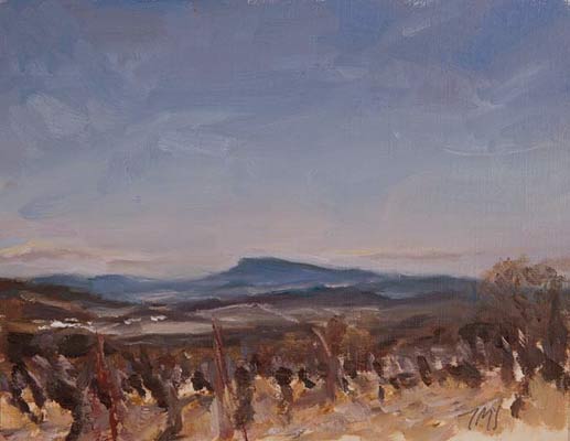daily painting titled Blue Hills