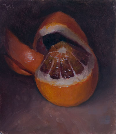 daily painting titled Orange and Peel