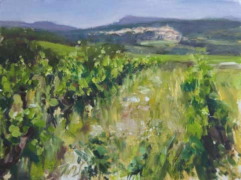 daily painting titled Distant View of Crillon le Brave