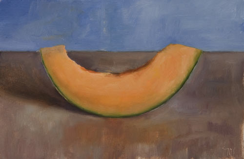 daily painting titled Melon Slice