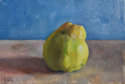 daily painting titled Quince
