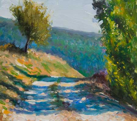 daily painting titled Matin