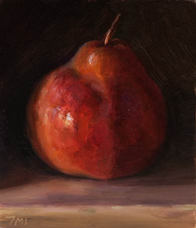 daily painting titled Red Pear