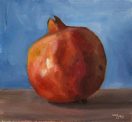 daily painting titled Pomegranate