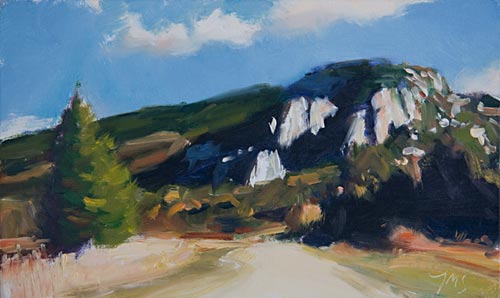 daily painting titled A Road in the Mountains