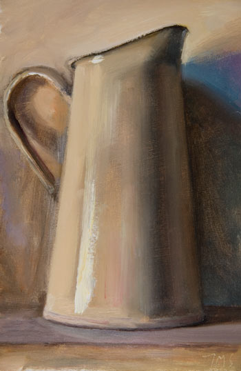 daily painting titled Still Life with Cream Jug