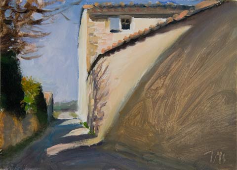 daily painting titled House at St. Pierre des Vassols