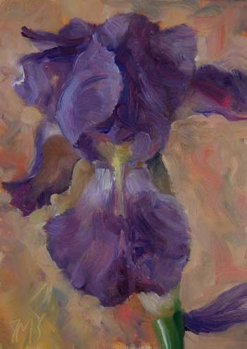 daily painting titled Blue Iris