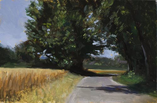 daily painting titled Route d'Ã©tÃ©