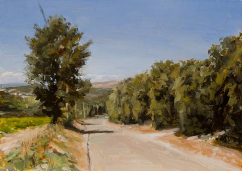daily painting titled Route de Bedoin