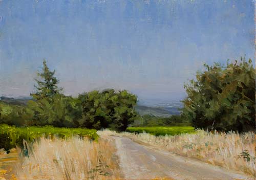 daily painting titled Summer Road