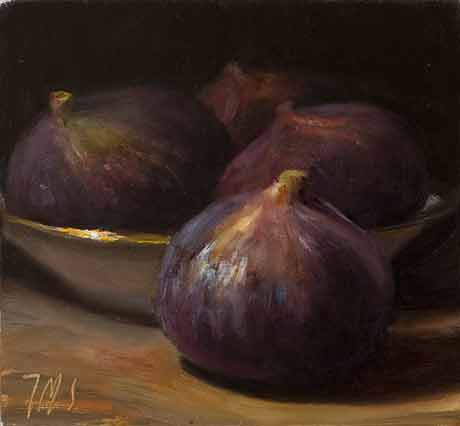 daily painting titled Still Life with Figs