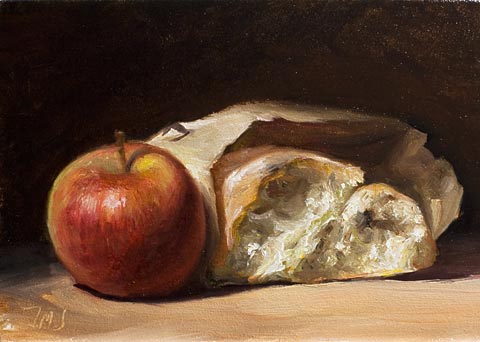 daily painting titled The painter's lunch