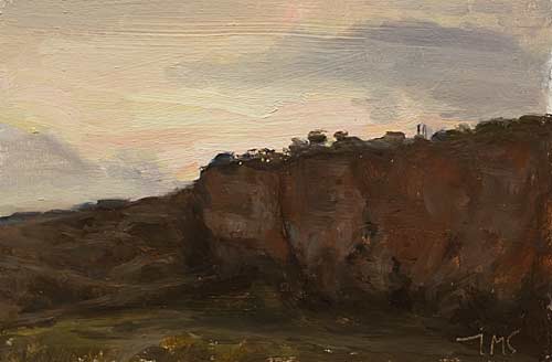 daily painting titled Evening, Ronda