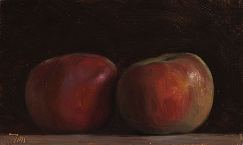 daily painting titled New seasons apples