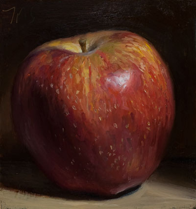 daily painting titled Red apple