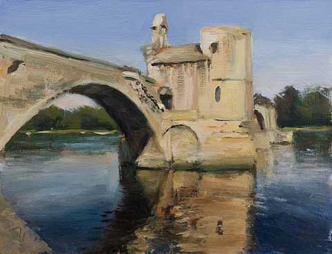 daily painting titled Le pont d'Avignon