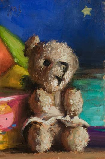 daily painting titled Teddy bear