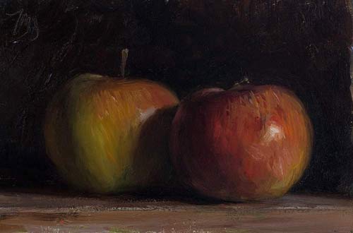 daily painting titled Cox's Orange Pippins