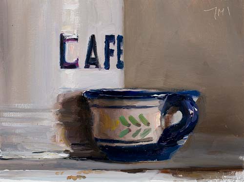 daily painting titled CafÃ©