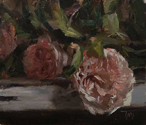 daily painting titled Rose Felicity Parmentier