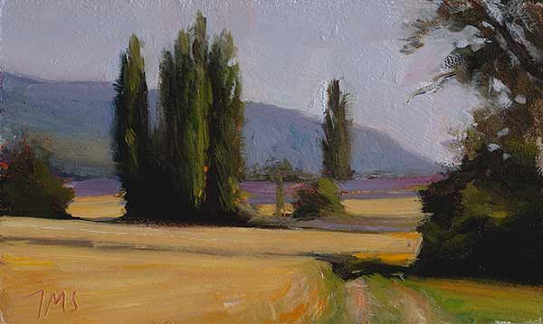 daily painting titled Evening at Sault