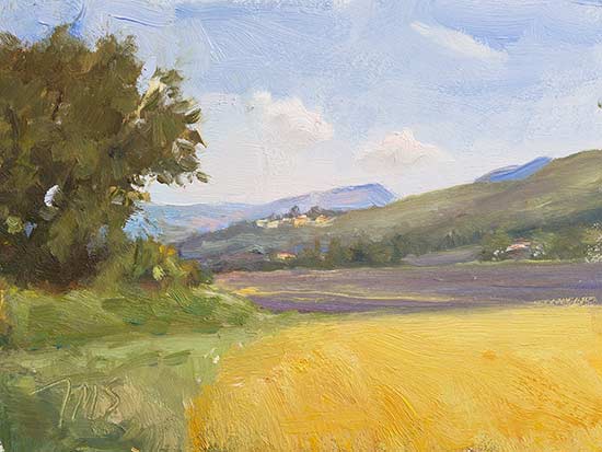 daily painting titled The valley of Sault