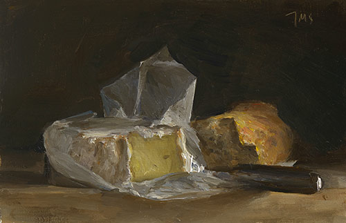 daily painting titled Bread and cheese