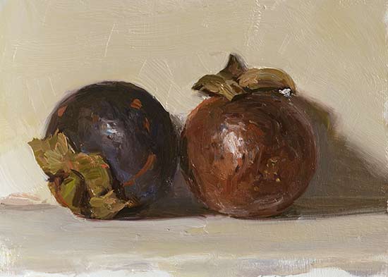 daily painting titled Mangosteens