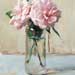 Roses in a spice jar, daily painting, posted on Monday May 12 2025 Roses in a spice jar
