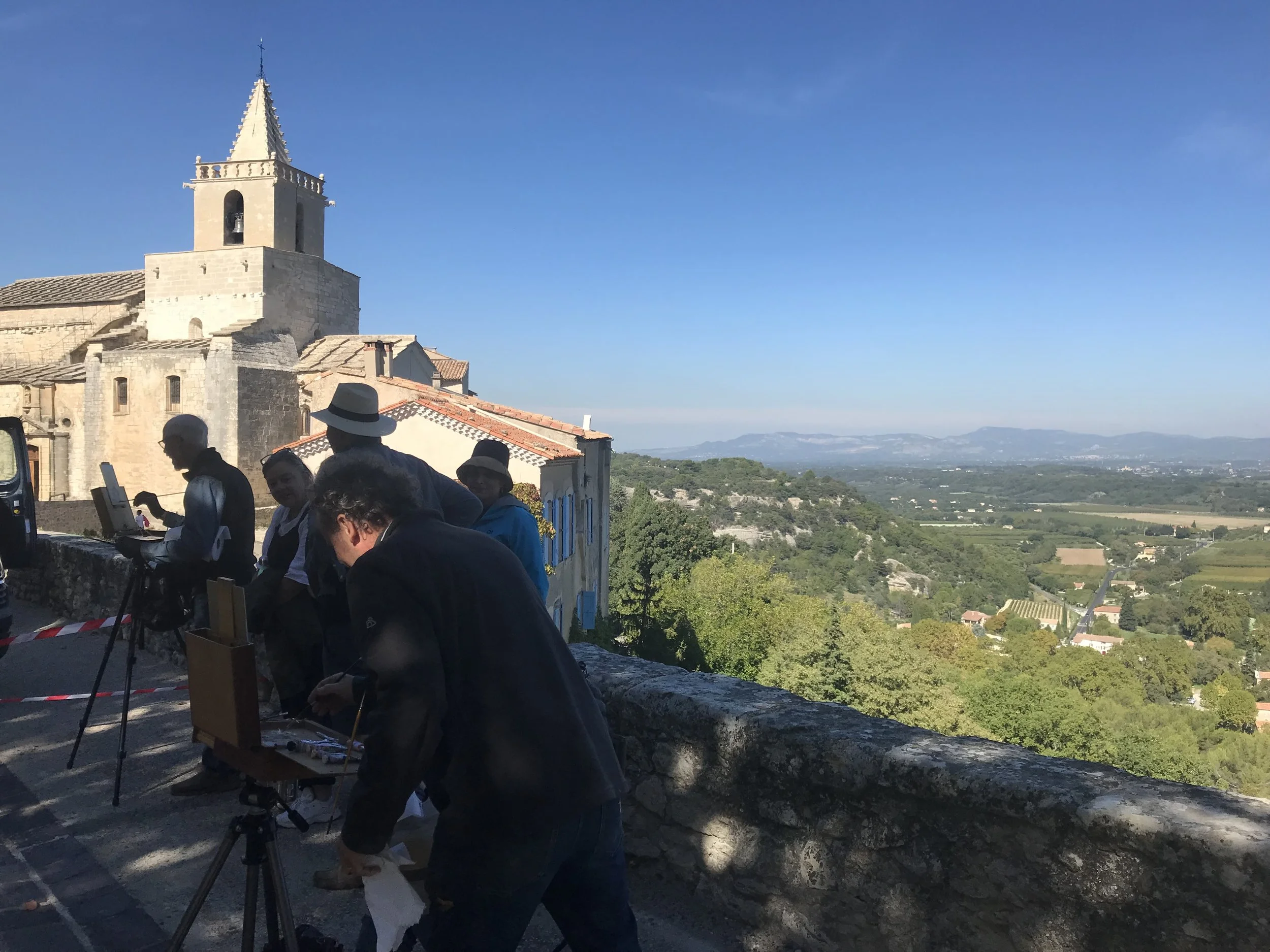 A view across the Provençal village of Venasque