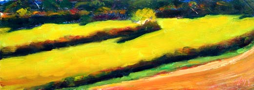 daily painting titled Yellow Field
