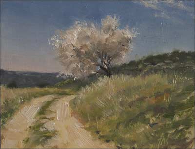daily painting titled Chemin au Printemps