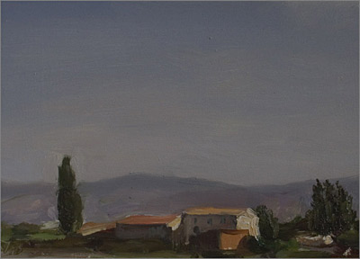 daily painting titled Early Evening, Mazan