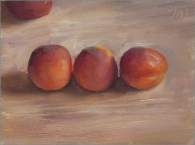 daily painting titled Apricots #1