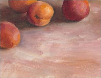 daily painting titled Apricots no2