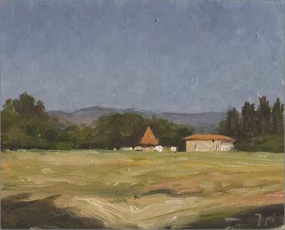 daily painting titled House with pigeonnier