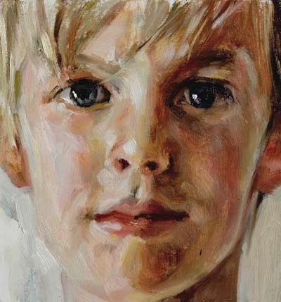 daily painting titled Head of a Boy