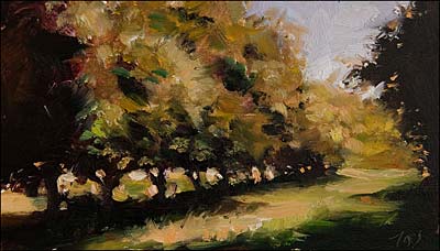 daily painting titled The Truffle Orchard