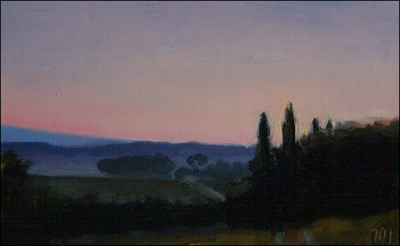 daily painting titled First Light