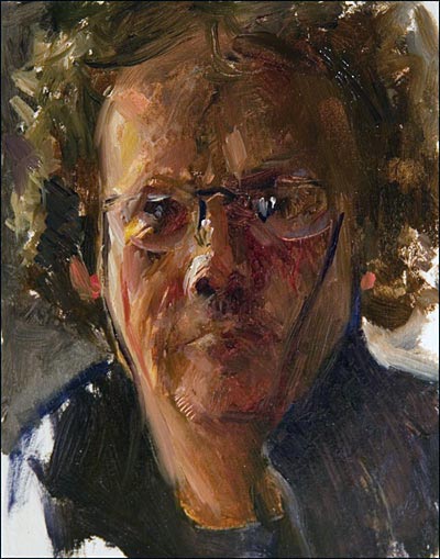 daily painting titled Autoportrait aux lunettes