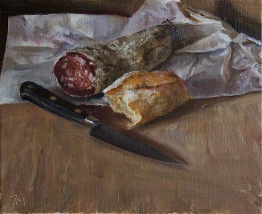 daily painting titled Le Repas