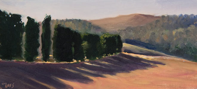 daily painting titled Long Shadows