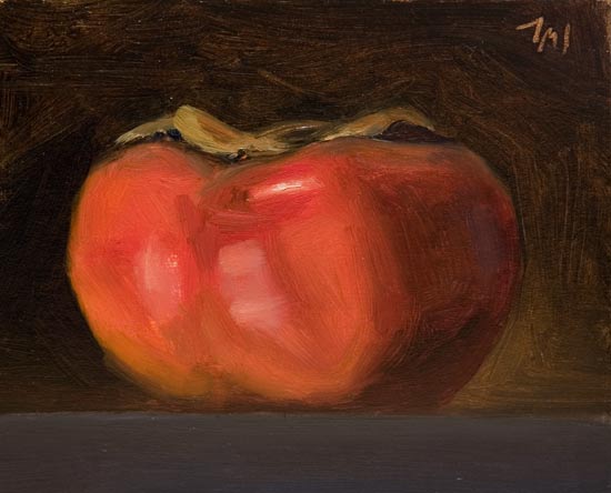 daily painting titled Persimmon