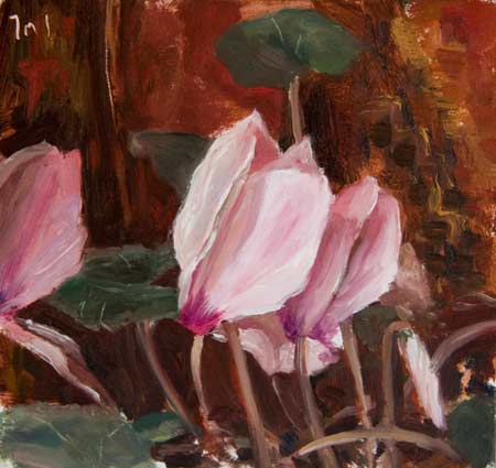 daily painting titled Cyclamen