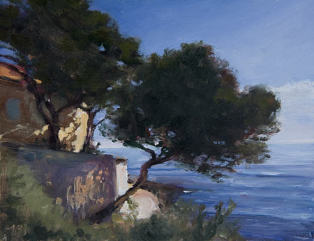daily painting titled A House by the Sea