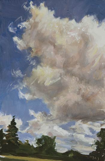 daily painting titled Clouds