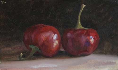 daily painting titled Sweet Peppers