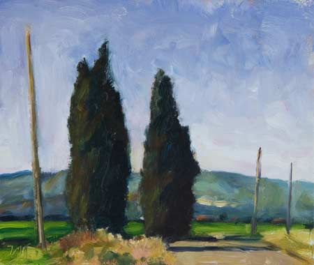 daily painting titled The Road to Mazan